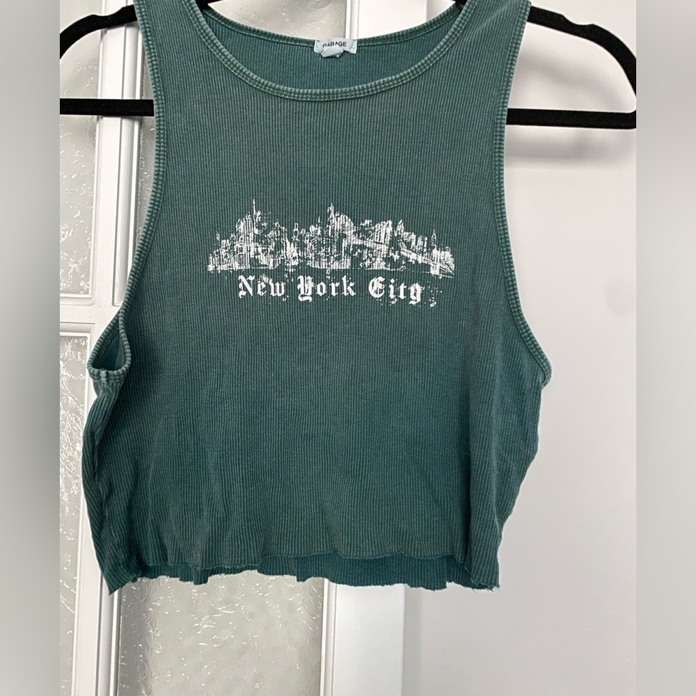 Garage cropped tank